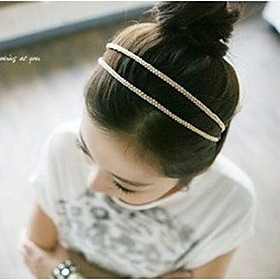 Lureme Korea Style Beautiful Silk Knitting Double Headband