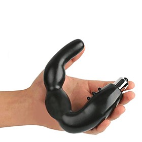 G-Punkt Prostata vibrierender Massager Butt Plug Anal-Sex-Spielzeug (gelegentliche Farbe)