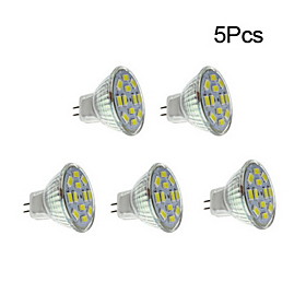 5pcs 4 W 450 lm GU4(MR11) LED Spotlight 12 LED Beads SMD 5730 Warm White / Natural White 12 V / 5 pcs