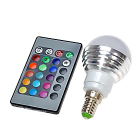 300 lm E14 LED Globe Bulbs leds Remote-Controlled RGB AC 100-240V