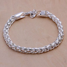 6m European Fashion Flower Basket 925 Silver Chain Bracelets(1pc) Christmas Gifts
