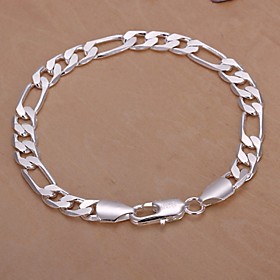 4m European Fashion 925 Silver Chain Bracelets(1pc) Jewelry Christmas Gifts