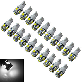 1W 70-90 lm T10 Decoration Light 5 leds SMD 5050 Cold White DC 12V