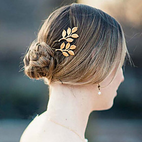 Wedding Hair Accessories Olive Branches Leaves Beautiful Bride Hairpin Side Folder Hairpins