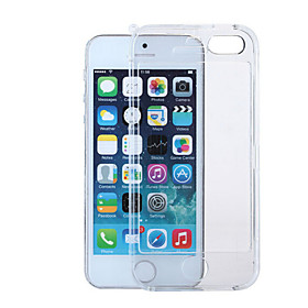 Per Custodia iPhone 5 Transparente Custodia Integrale Custodia Tinta unita Resistente PC iPhone SE\/5s\/5