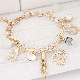 Bracelet/charm Bracelets Alloy / Rhinestone Daily / Casual Jewelry Gold / Silver,1pc Christmas Gifts