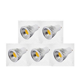 5pcs 500lm GU10 LED Spotlight MR16 1 LED Beads COB Dimmable Warm White / Cold White / Natural White 85-265V / 110-130V / 220-240V