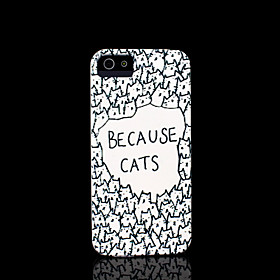 Per Custodia iPhone 5 Fantasia\/disegno Custodia Custodia posteriore Custodia Gatto Resistente Silicone iPhone SE\/5s\/5