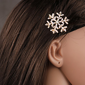 Alloy Hair Clip,basic Natural Simple Style Lovely Elegant Winter Spring Summer Fall Silver Golden