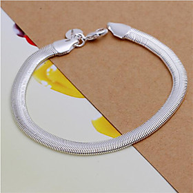 Bracelet/chain Bracelets Sterling Silver Wedding / Party / Daily / Casual Jewelry White,1pc Christmas Gifts