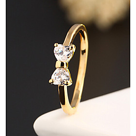 Bow Zircon Statement Rings Wedding/party/daily/casual 1pc