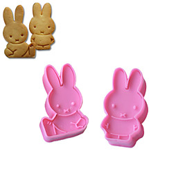 Bakeware tools Plastic Eco-friendly / DIY For Cake / For Cookie / For Pie Animal Mold 2pcs