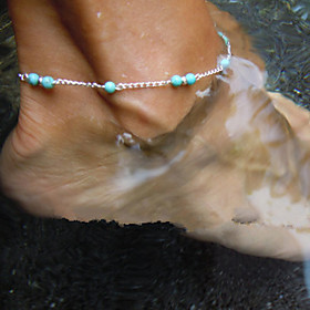 Women Fashion Handmade Beads Chain Beach Yoga Anklets