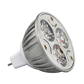 3W 210-245lm GU5.3(MR16) LED Spotlight MR16 3 LED Beads High Power LED Decorative Warm White / Cold White / RGB 12V / 1 pc / RoHS / CCC