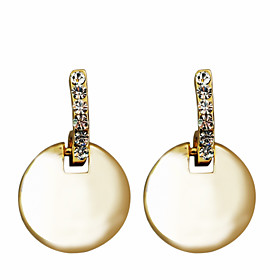 Europestyle Fashion Drill Roundness Alloy Drop Earrings