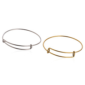 5pcs/lot Adjustable Expandable Wire Bangle Bracelet For Diy Jewelry (internal Diameter :65mm)