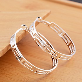 925 Silver Plated The Great Wall Drop Earrings Wedding/party/daily/casual 2pcs