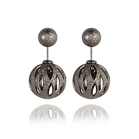 Stud Earrings Jewelry Alloy Vintage Bohemian Round Jewelry Party Daily Casual 1 Pair