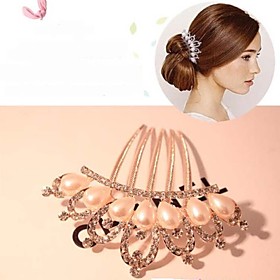 Lucky Doll Alloy / Imitation Pearl / Rhinestone Hair Combs Daily / Casual 1pc