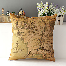 1 Pcs Cotton / Linen Pillow Case, Still Life / Novelty Other / Casual / Accent / Decorative / Traditional / Classic / Retro / Modern /