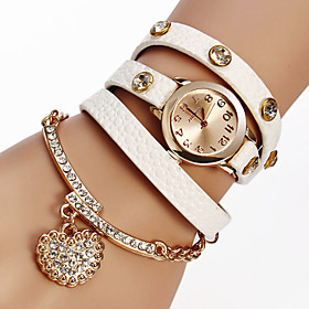 6 Colors Luxury Heart Pendant Bracelet Wristwatches Women Dress Watches Relogio Feminino Montre Femme Cool Watches Unique Watches Fashion Watch