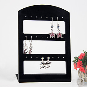 Black Acrylic Earrings Jewelry Displays 24 Holds Elegant Style