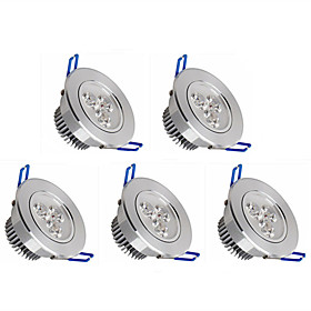 5pcs 350lm LED Recessed Lights 3 LED Beads High Power LED Dimmable Warm White / Cold White