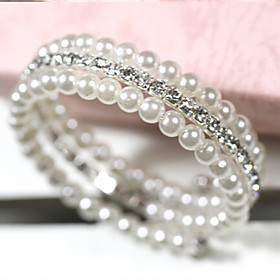 Lucky Doll Alloy / Imitation Pearl / Rhinestone Bracelet Wrap Bracelets Daily / Casual 1pc