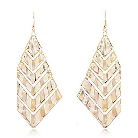 Drop Earrings Crystal Alloy Fashion Silver Golden Jewelry Party Daily Casual 2pcs