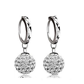 Lureme Korean Fashion 925 Sterling Silver Studded With Drill Shambhala Earrings