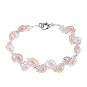 Fashion Exquisite Natural Pearls Weave Branch Bracelet