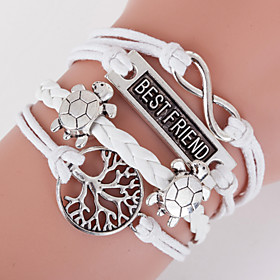 Multilayer Best Friend Life Tree Weave Bracelet,white Inspirational Bracelets Jewelry Gifts