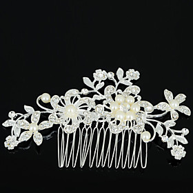 Z＆x Fashion Pearl Luxurious Alloy Hair Combs Wedding / Rhinestone Party / Daily 1pc