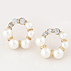 Fashion Personality Temperament Simple Imitation Pearl Earrings