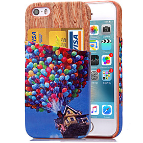 Per Custodia iPhone 5 Porta-carte di credito Custodia Custodia posteriore Custodia Palloncini Resistente Similpelle iPhone SE\/5s\/5