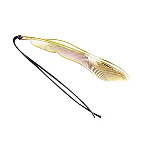 Modern Feather Fine Stainless Steel Bookmark For School / Office