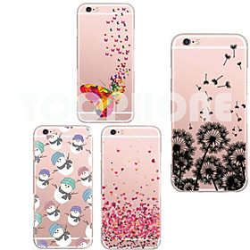 Per Custodia iPhone 5 Transparente \/ Fantasia\/disegno Custodia Custodia posteriore Custodia Vignette Morbido TPU iPhone SE\/5s\/5