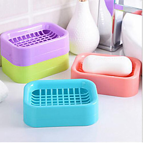 Creative Doubledraining Soap Holder Non-slip Soap Dish Soap Box