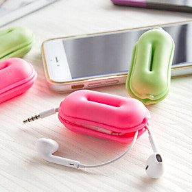 Inflated Mat Earphone Holder / Cable Winder Travel Storage For Travel Storage Rubber