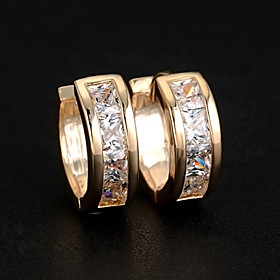 Stud Earrings Hoop Earrings Costume Jewelry Zircon Alloy Jewelry For Wedding Party Daily Casual Sports