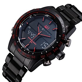 Asj Luxury Brand Digital Electronics Sport Watch Full Stainless Steel Outdoor Diving Army Male Wrist Watch Cool Watch Unique Watch