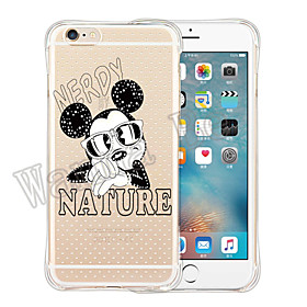 Per Custodia iPhone 5 Transparente Custodia Custodia posteriore Custodia Cartone animato Morbido Silicone iPhone SE\/5s\/5