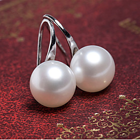 Stud Earrings Pearl Imitation Pearl Alloy Silver Golden Jewelry Party Daily Casual 1 Pair