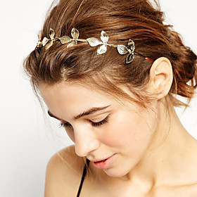 Gold Plated Alloy Headband,basic Natural Simple Style Spring Summer Fall 1 2