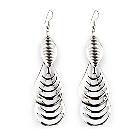 Earring Drop Earrings Jewelry Women Alloy 2pcs Silver