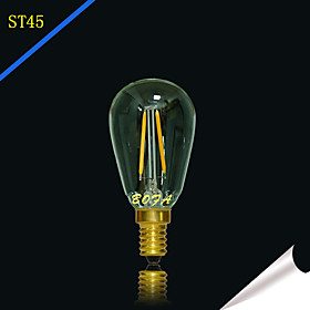 2 W 2200/2700 lm E14 / E12 LED Globe Bulbs Tube 2 LED Beads COB Dimmable / Decorative Warm White 220-240 V / 110-130 V / 1 pc