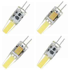 SENCART 4pcs 1.5W 3000-3500/6000-6500 lm G4 LED Corn Lights T 4 leds Integrate LED Decorative Warm White Cold White AC 12V DC 12V