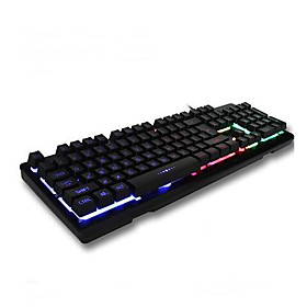 arco-iris toque mecanica usb com fio Impermeavel de mesa laptop pro iluminado teclados de computador arco-iris toque mecanica usb com fio Impermeavel de mesa laptop pro iluminado teclados de computador