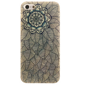 Per Custodia iPhone 5 IMD Custodia Custodia posteriore Custodia Fiore decorativo Morbido TPU Apple iPhone SE\/5s\/5