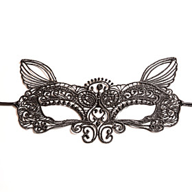 Black Sexy Lady Lace Mask Cutout Eye Fox For Masquerade Party Fancy Dress Costume